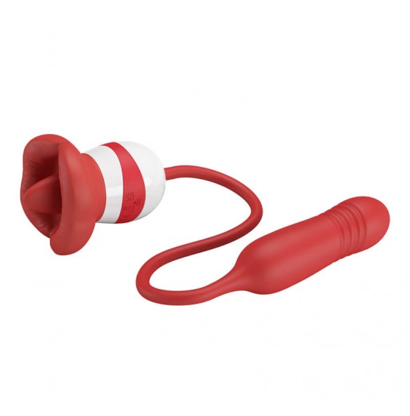 Pretty Love - Ashlynn Tongue Licking Thrusting Vibrator (Chargeable - Red) Pretty Love - Ashlynn Tongue Licking Thrusting Vibrator (Chargeable - Red)